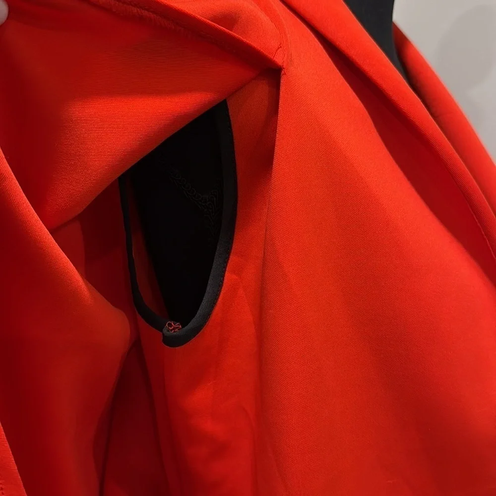 🔵 Women's Red Cape Blazer Size S/M